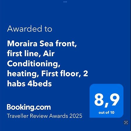 Moraira Sea Front, First Line, Air Conditioning, Heating, First Floor, 2 Habs 4Beds Zewnętrze zdjęcie